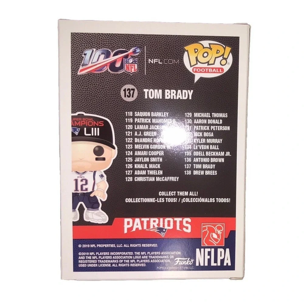 Funko Pop! NFL New England Patriots Super Bowl LIII Tom Brady #137 NEW